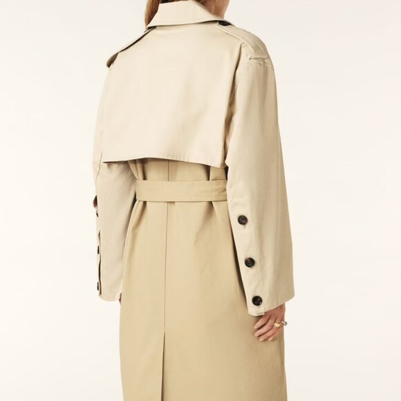 ba&sh POLAR midi-length trench coat | size 1 - Picture 2 of 11